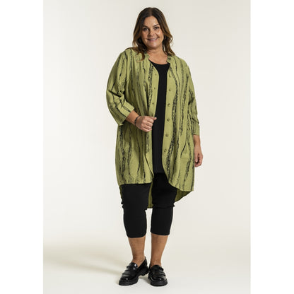 Gozzip Woman GMonna Shirt Tunic v-neck Shirt Tunic Moss/Black