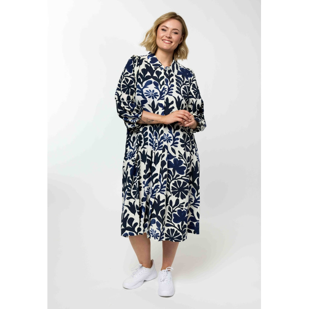 Gozzip Woman GNelly Dress Dress Blue print