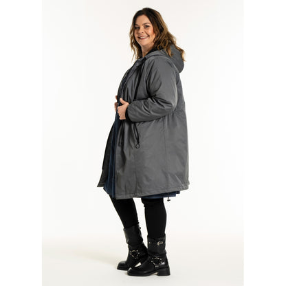 Gozzip Woman GOlivia Coat Coat Charcoal Grey