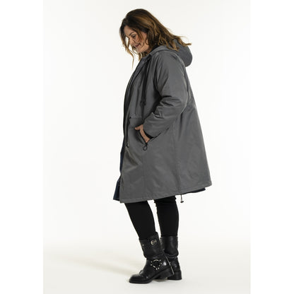 Gozzip Woman GOlivia Coat Coat Charcoal Grey