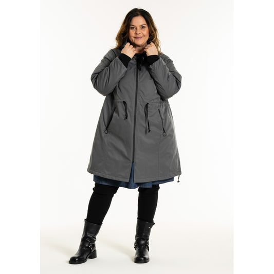 Gozzip Woman GOlivia Coat Coat Charcoal Grey