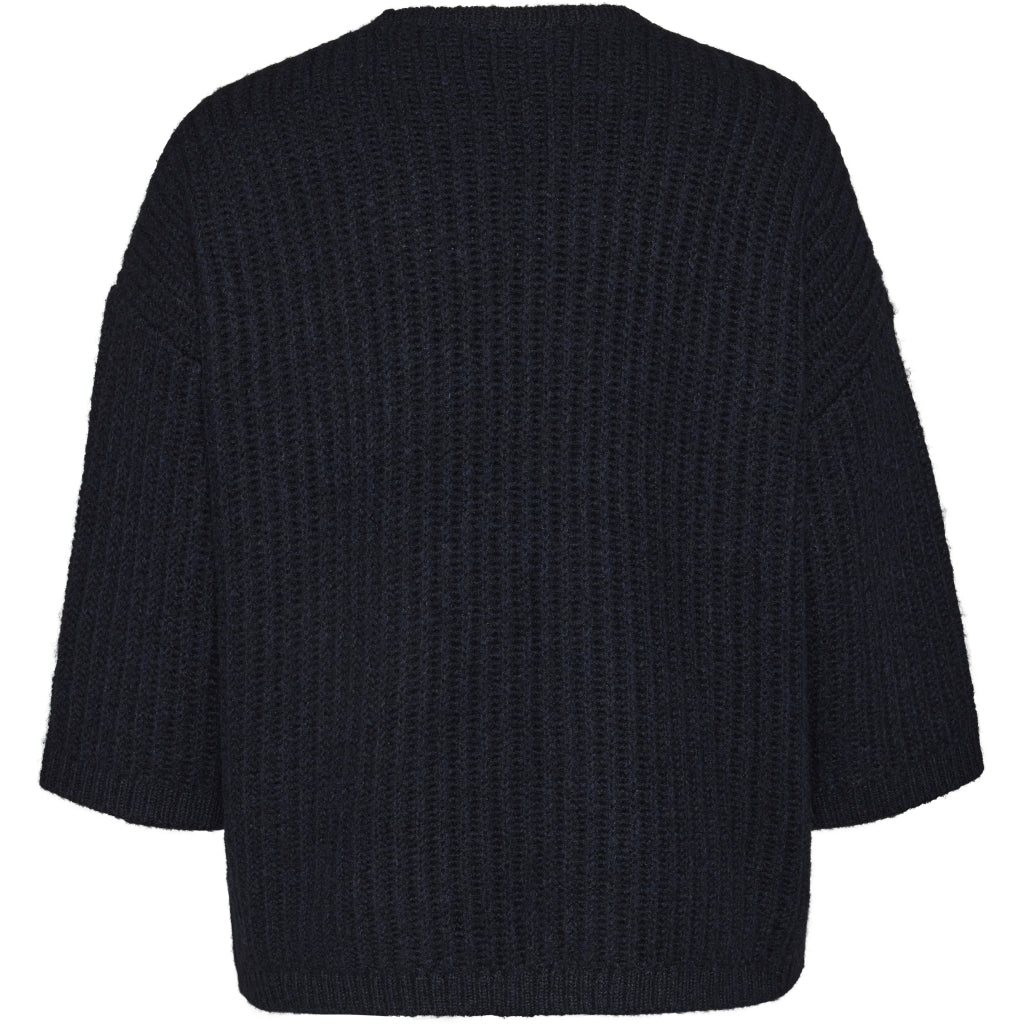 Gozzip Woman GRakel Knit Blouse Blouse Navy