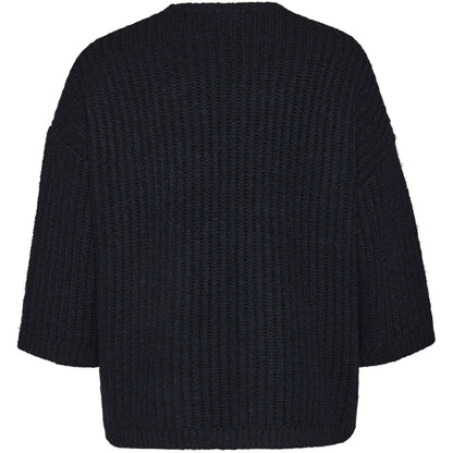 Gozzip Woman GRakel Knit Blouse Blouse Navy