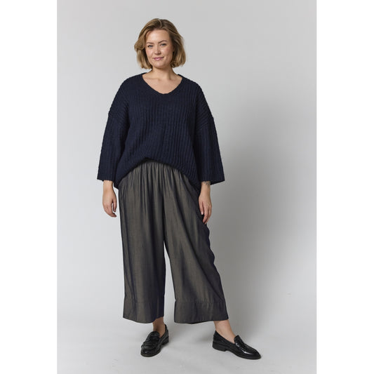 Gozzip Woman GRakel Knit Blouse Blouse Navy