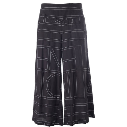 Gozzip Woman GRuby Pants Pants Black with white