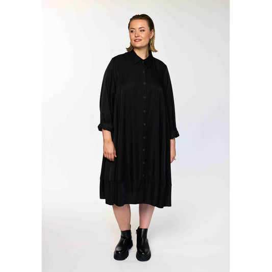 Gozzip Woman GSabine A shaped shirt tunic Shirt Tunic Black