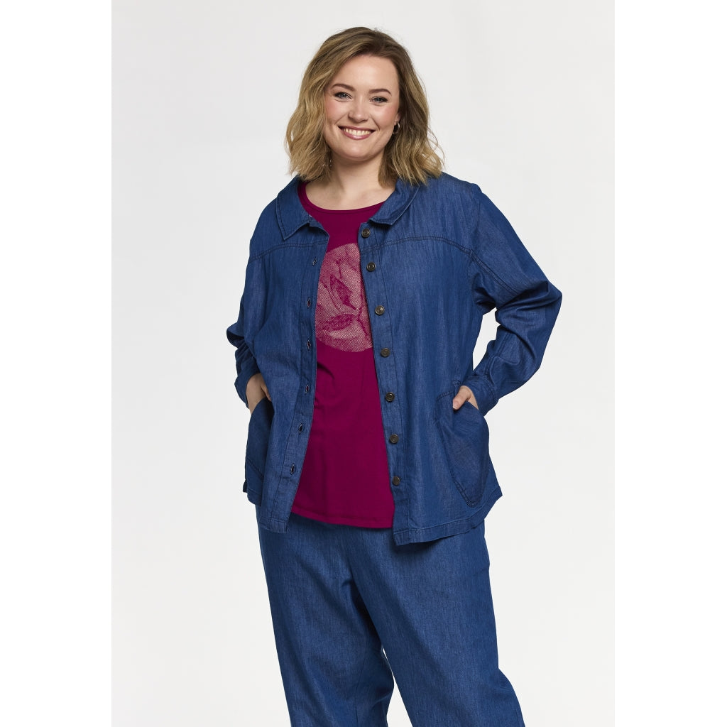 Gozzip Woman GSia DenimJacket Jacket Denim Blue