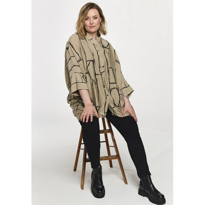 Gozzip Woman GSilje oversized cardigan Cardigan Beige/sand