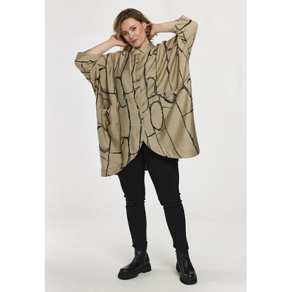 Gozzip Woman GSilje oversized cardigan Cardigan Beige/sand