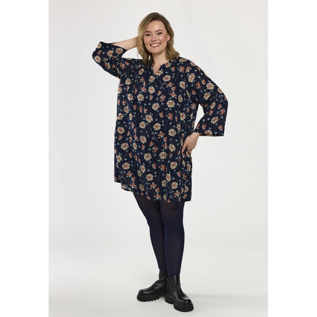 Gozzip Woman GSkuld Tunic Tunic Navy Print