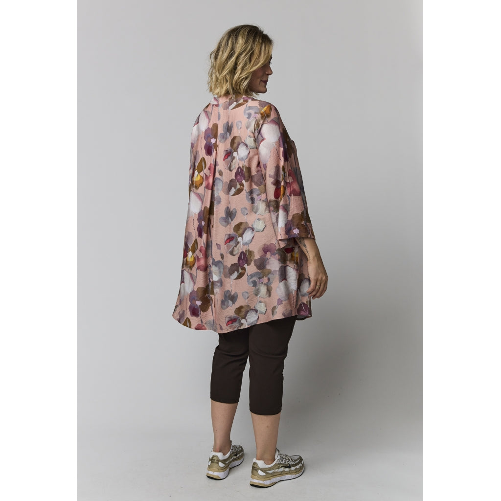 Gozzip Woman GSkuld Tunic Tunic Dusty rose with large flowers