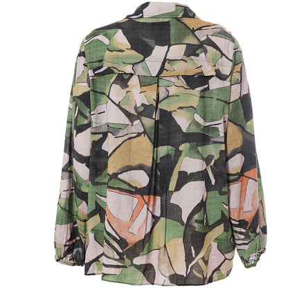 Gozzip Woman GSophia Shirt Blouse Shirt Blouse Green Print
