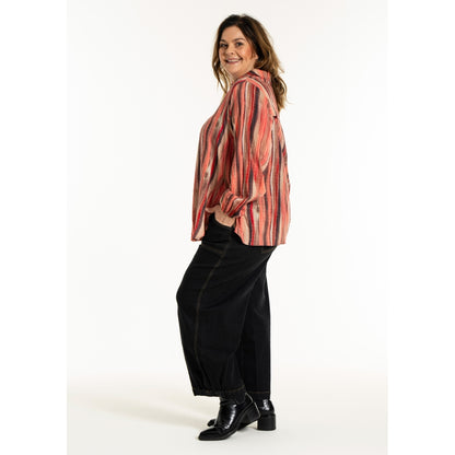 Gozzip Woman GSophia Shirt Blouse Shirt Blouse Red Striped