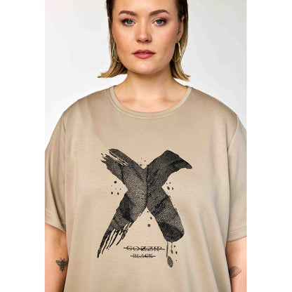 Gozzip Woman GTine T-shirt with print T-Shirt Sand