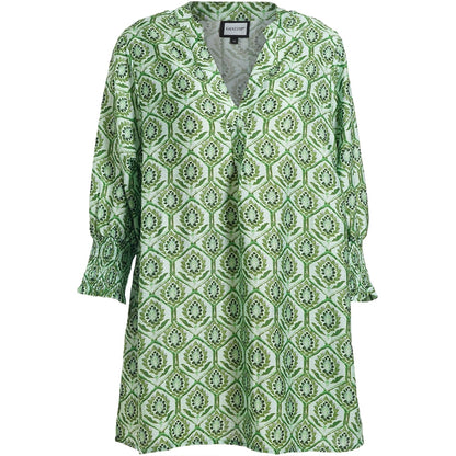 Gozzip Woman GUlla Tunic Tunic Green Print