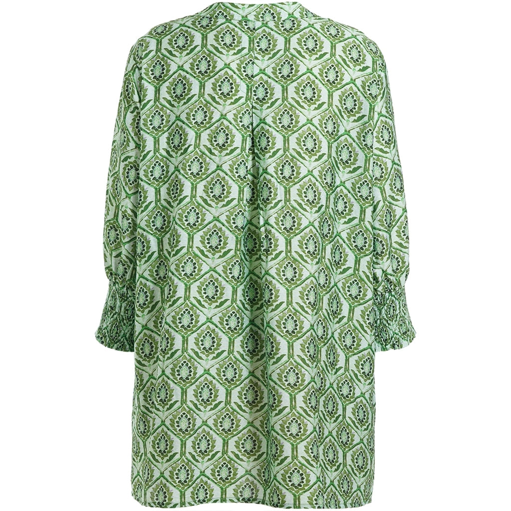 Gozzip Woman GUlla Tunic Tunic Green Print