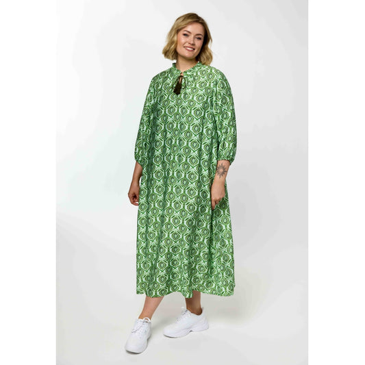 Gozzip Woman GUna Dress Dress Green Print