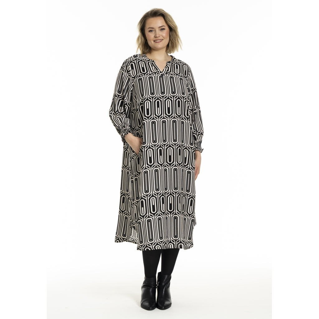Gozzip Woman GValdis Dress Dress Black/Offwhite