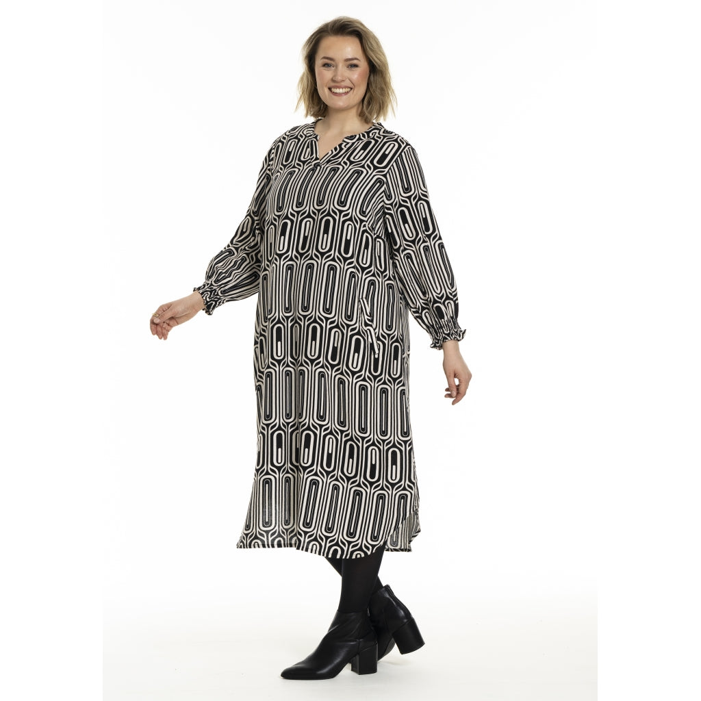 Gozzip Woman GValdis Dress Dress Black/Offwhite
