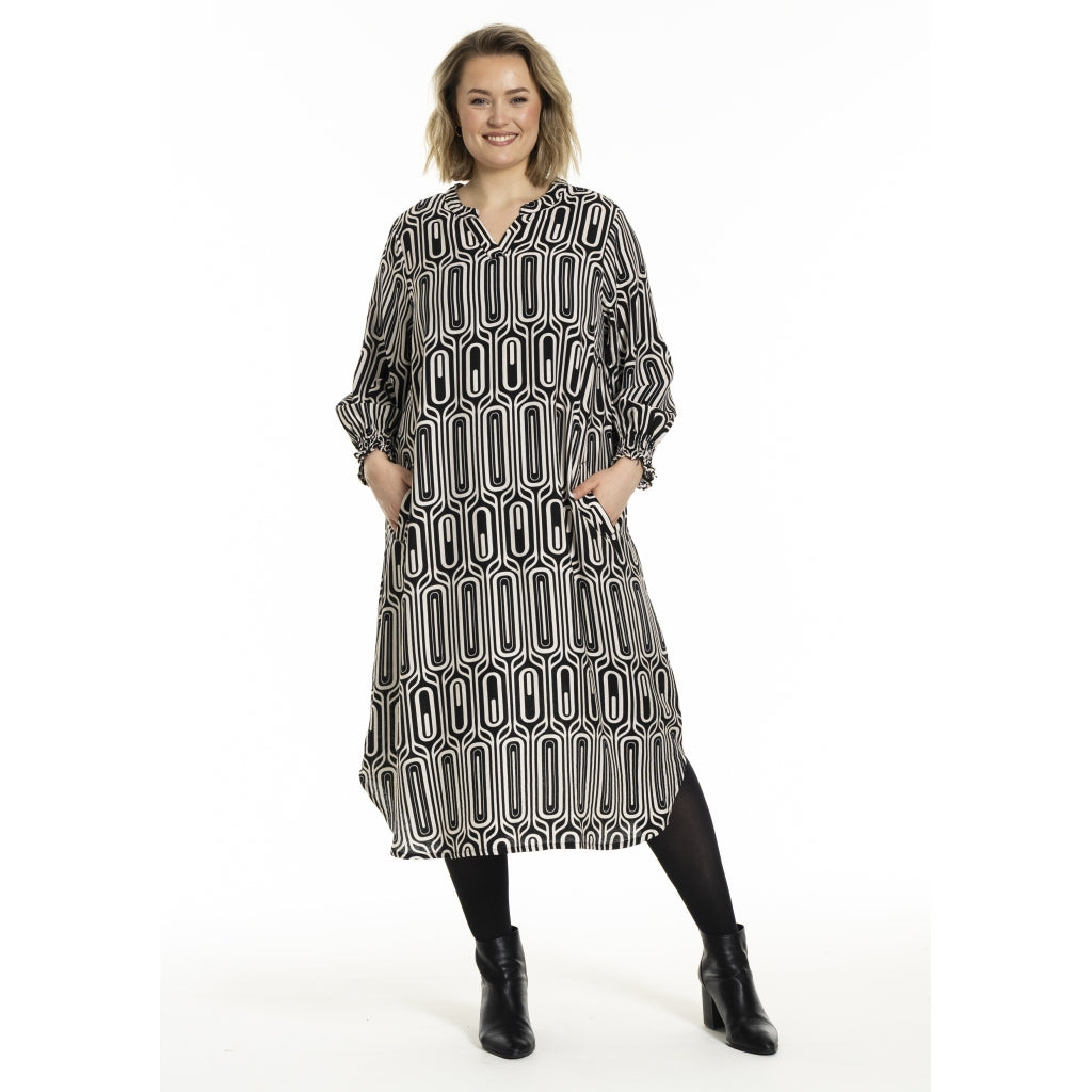 Gozzip Woman GValdis Dress Dress Black/Offwhite