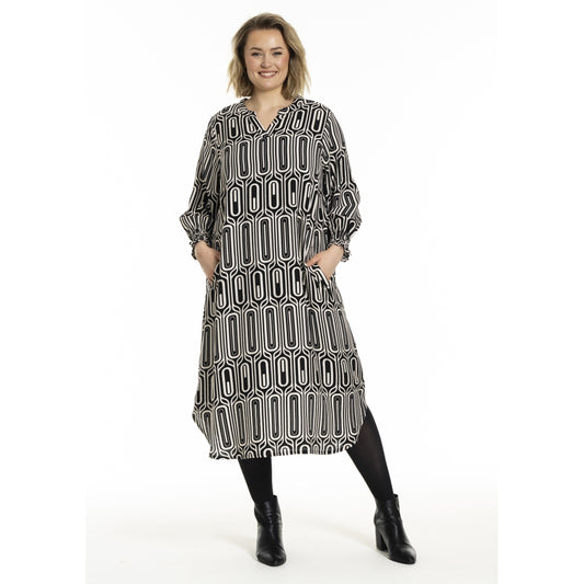Gozzip Woman GValdis Dress Dress Black/Offwhite
