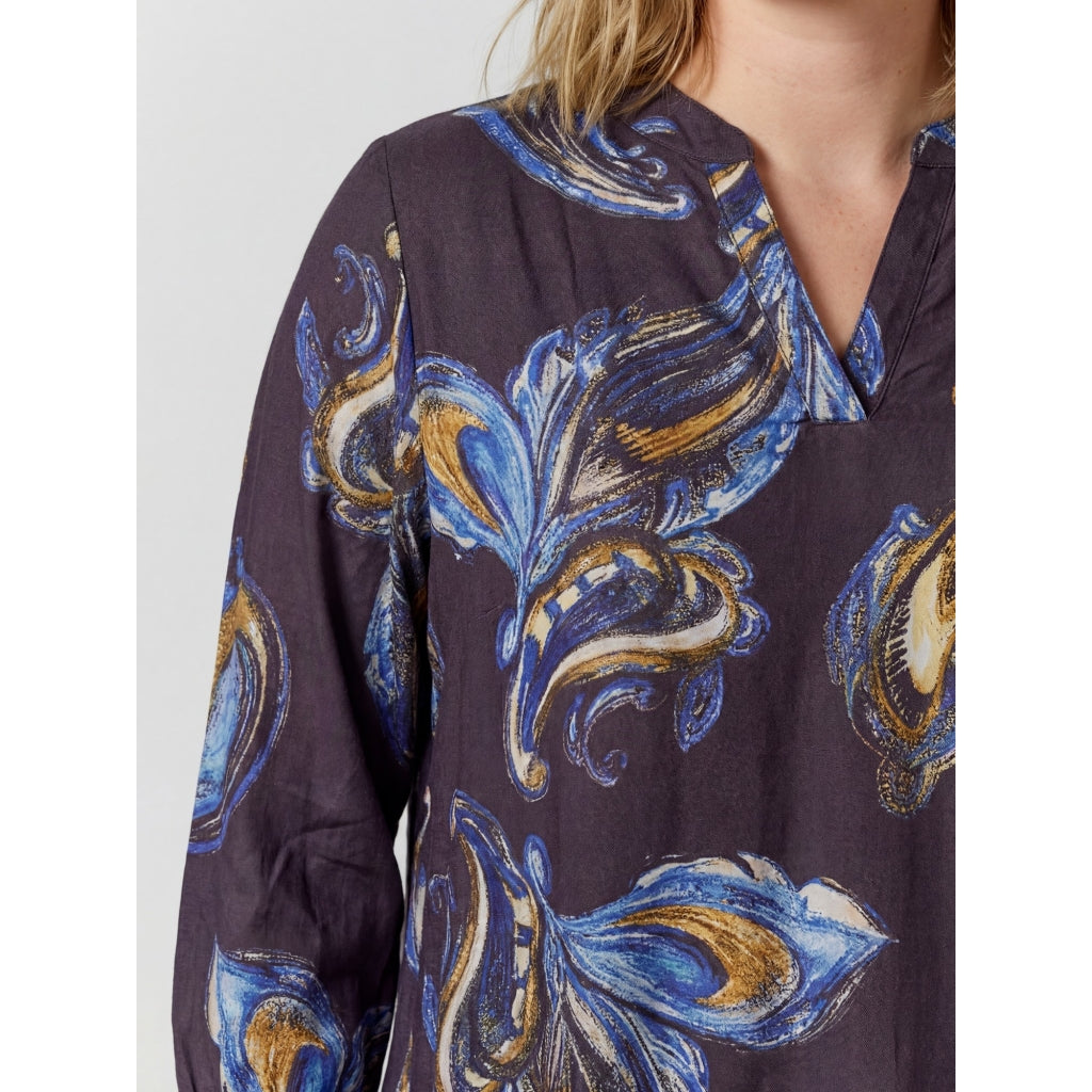 Gozzip Woman GValdis Dress Dress Blue print