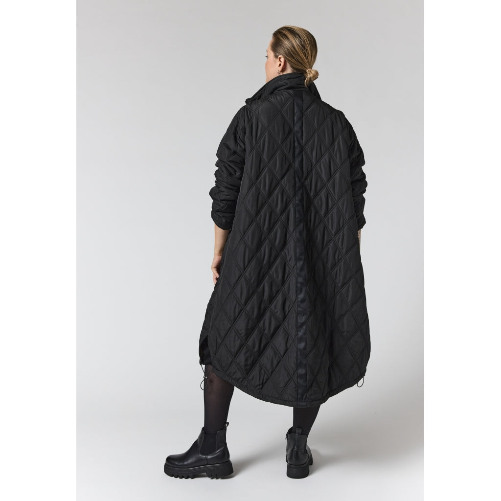 Gozzip Woman GVilma quiltet long Jacket Long Jacket Black