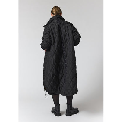 Gozzip Woman GVilma quiltet long Jacket Long Jacket Black