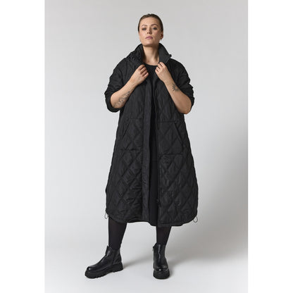 Gozzip Woman GVilma quiltet long Jacket Long Jacket Black