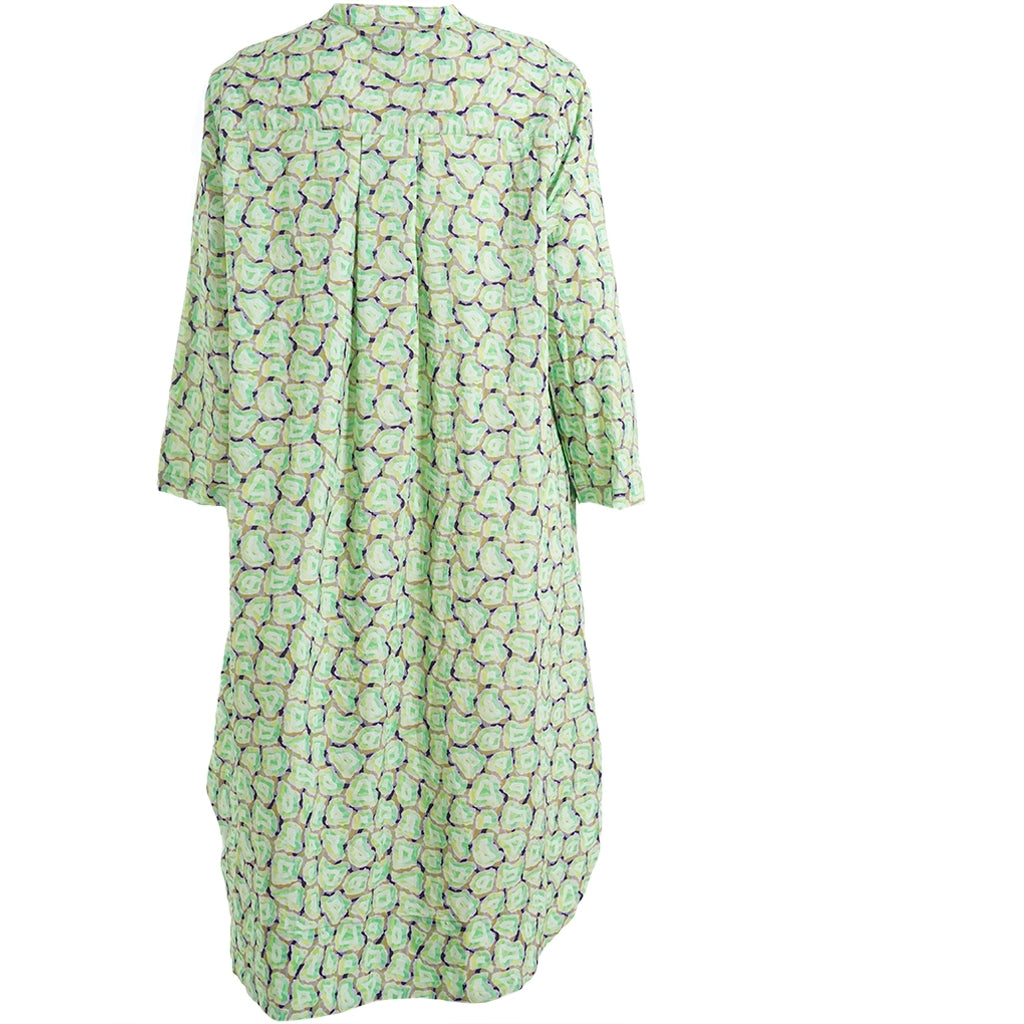 Gozzip Woman GViola Dress Dress Green Print
