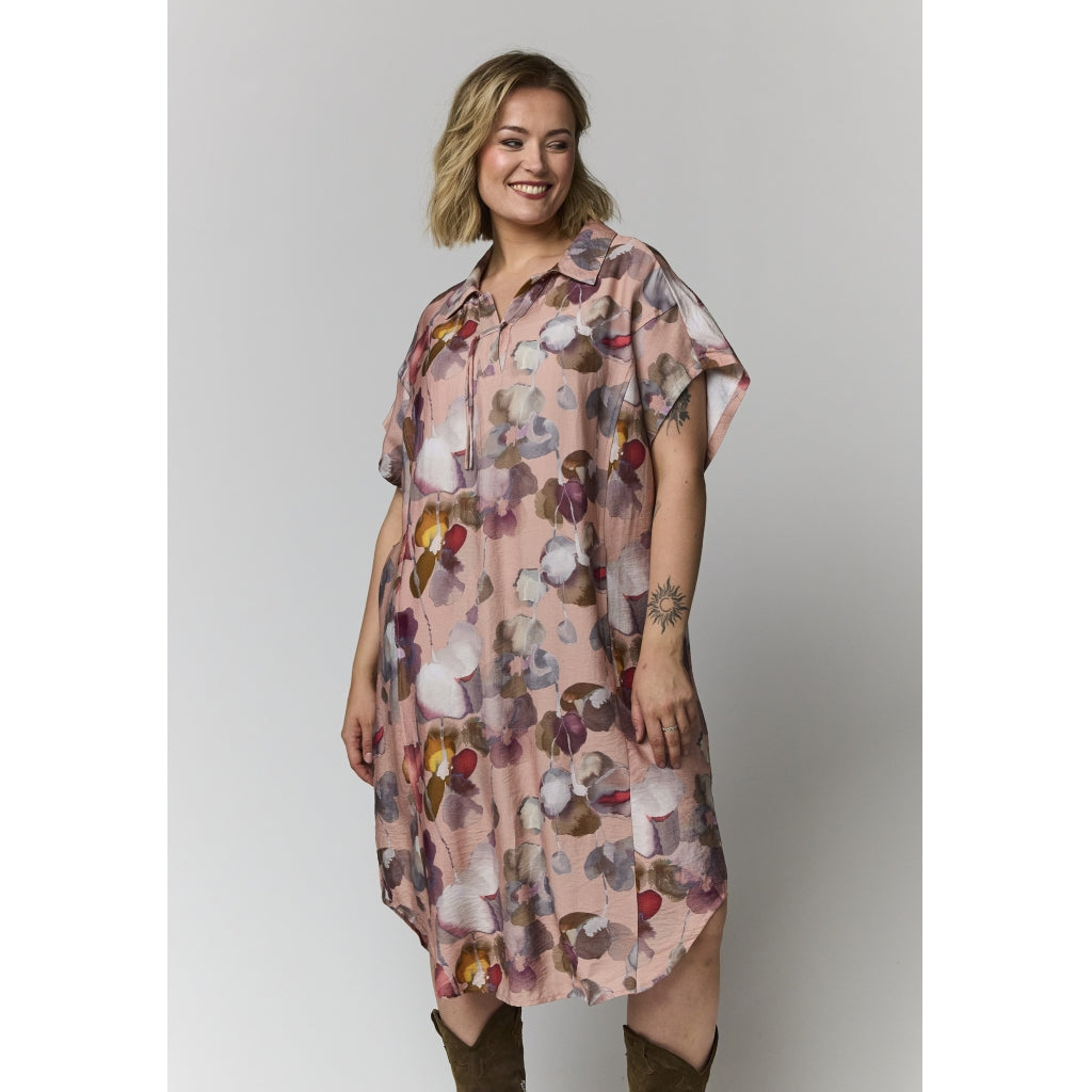 Gozzip Woman GViona Dress Dress Dusty rose with large flowers