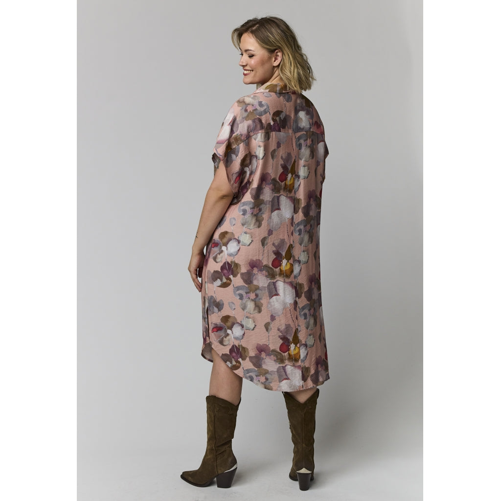 Gozzip Woman GViona Dress Dress Dusty rose with large flowers