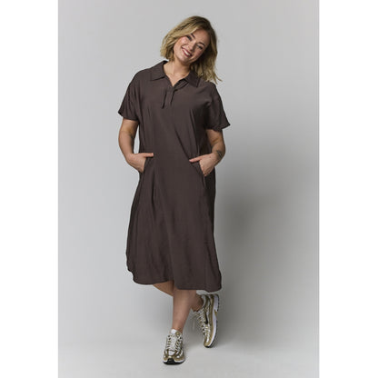 Gozzip Woman GViona Dress Dress Brown
