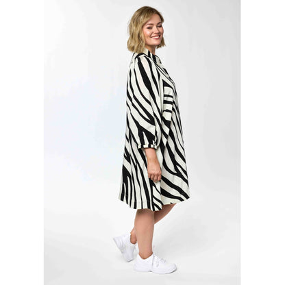 Gozzip Woman GWilma Dress Dress Black/Offwhite