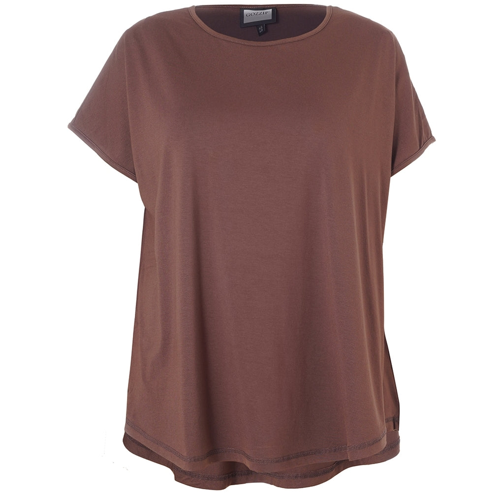 Gozzip Woman Gitte T-shirt T-Shirt Brown