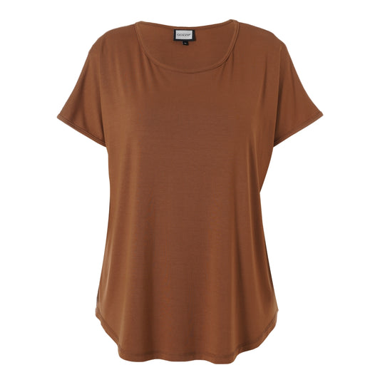 Gozzip Woman Gitte T-shirt T-Shirt Cognac