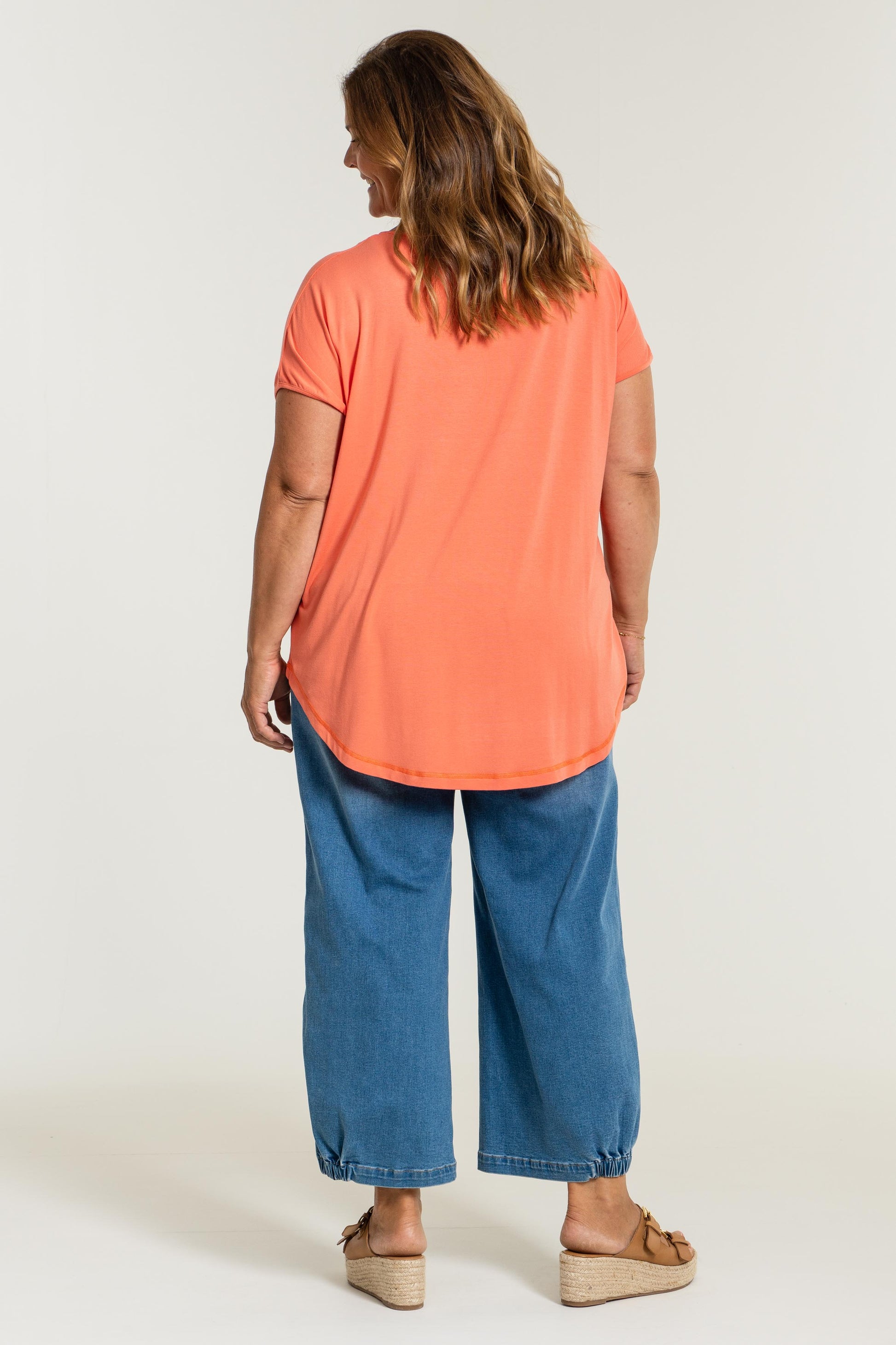 Gozzip Woman Gitte T-shirt with print - MORE COLOURS T-Shirt Coral