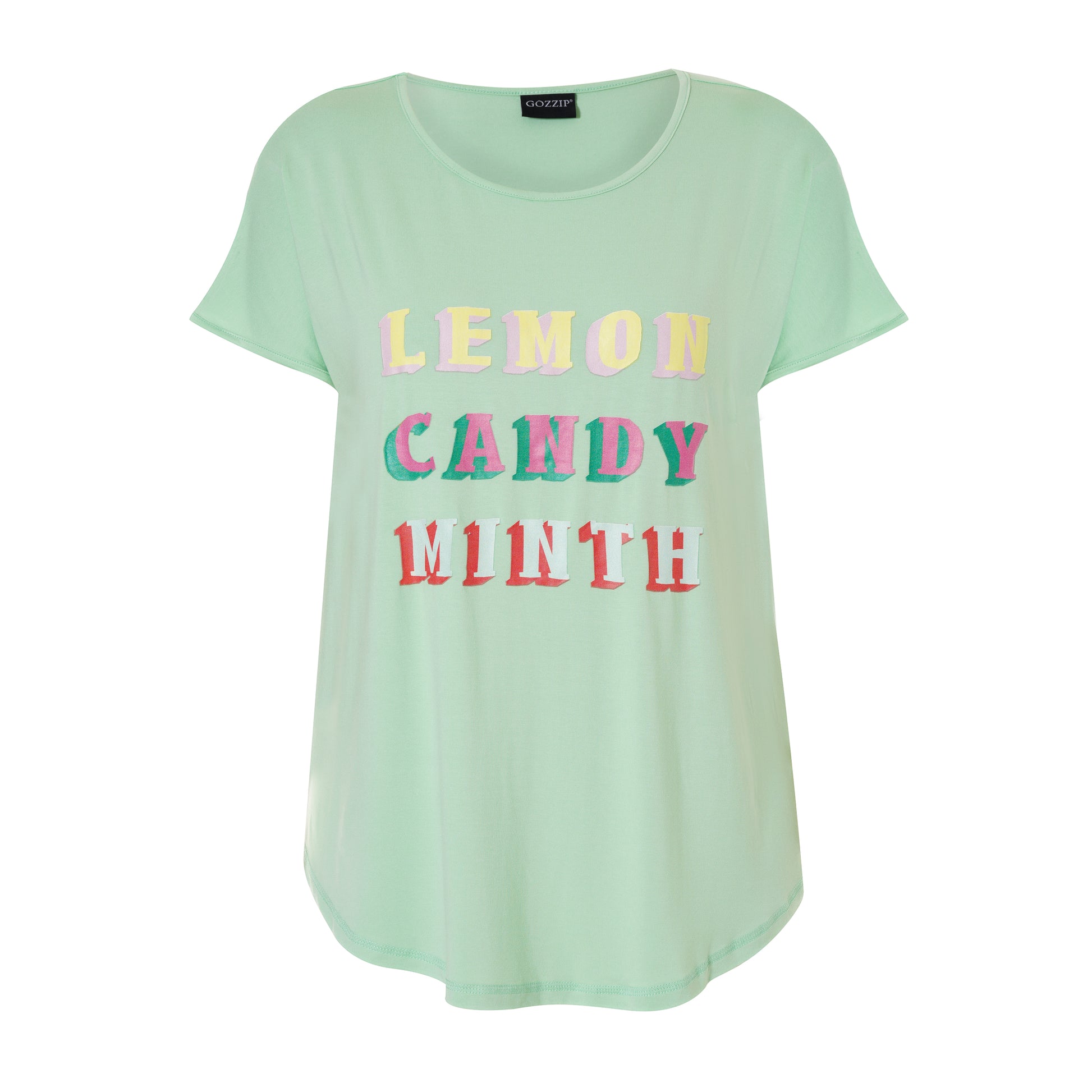 Gozzip Woman Gitte T-shirt with print - MORE COLOURS T-Shirt Pastel Green