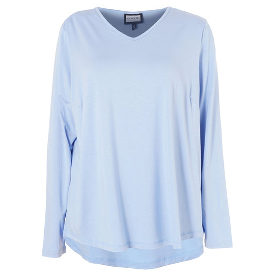 Gozzip Woman Gitte t-shirt with long sleeves T-Shirt 1 Light Blue