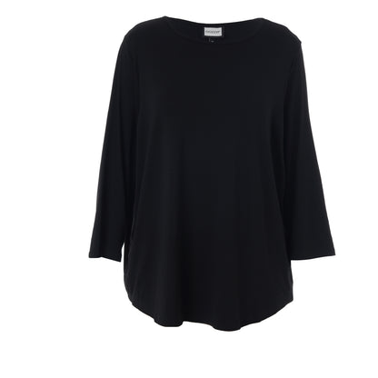 Gozzip Woman Gitte t-shirt with long sleeves T-Shirt Black