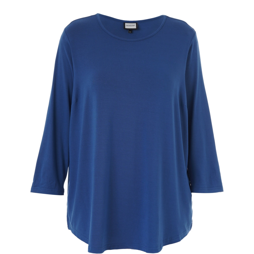 Gozzip Woman Gitte t-shirt with long sleeves T-Shirt Dusty Blue