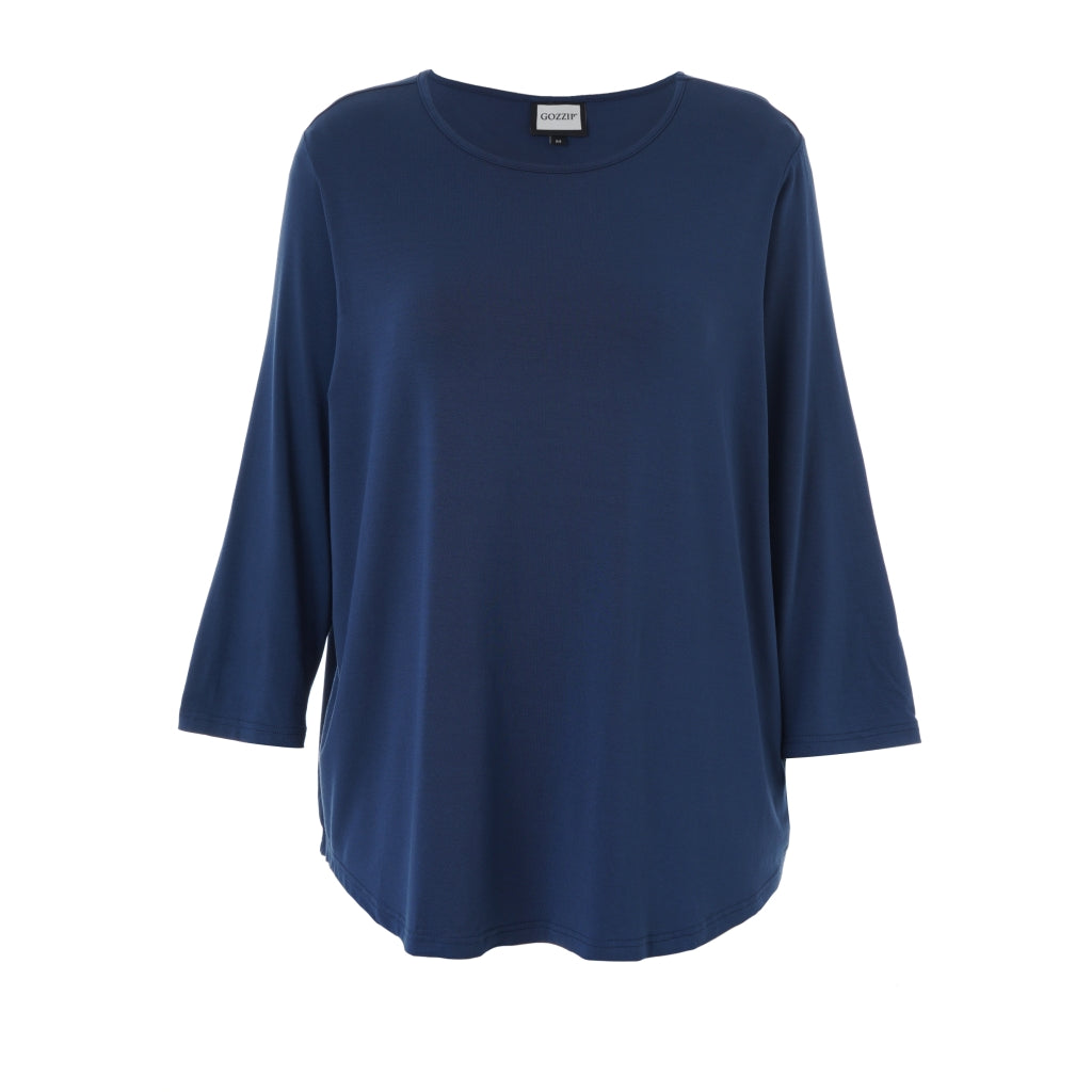 Gozzip Woman Gitte t-shirt with long sleeves T-Shirt Navy