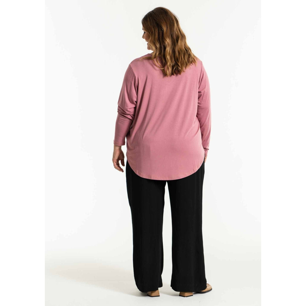 Gozzip Woman Gitte t-shirt with long sleeves with print T-Shirt Winter Rose