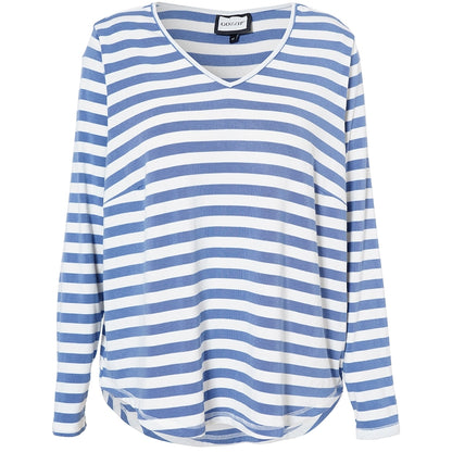 Gozzip Woman Gitte t-shirt with long sleeves with stripe T-Shirt Lake Stripe