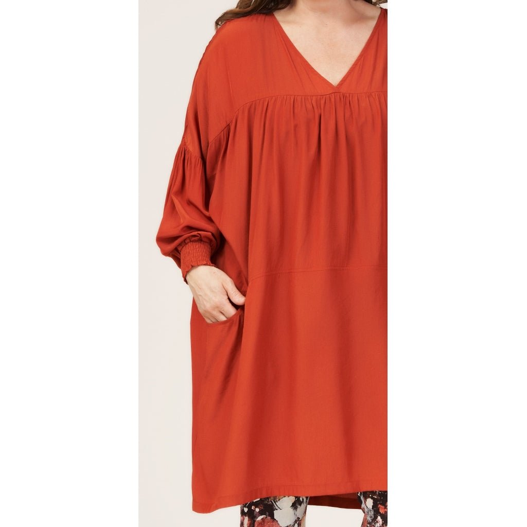 Gozzip Woman Hannah Oversize Tunic Oversize Tunic Paprika