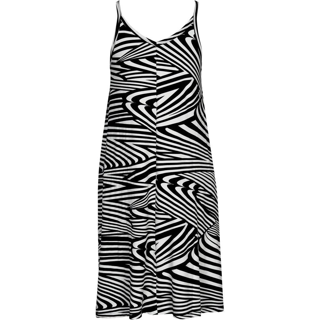 Gozzip Woman Janie strop Dress Dress Black/White