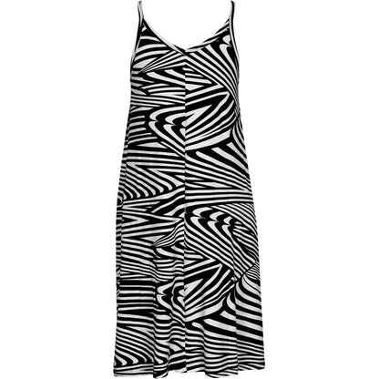 Gozzip Woman Janie strop Dress Dress Black/White