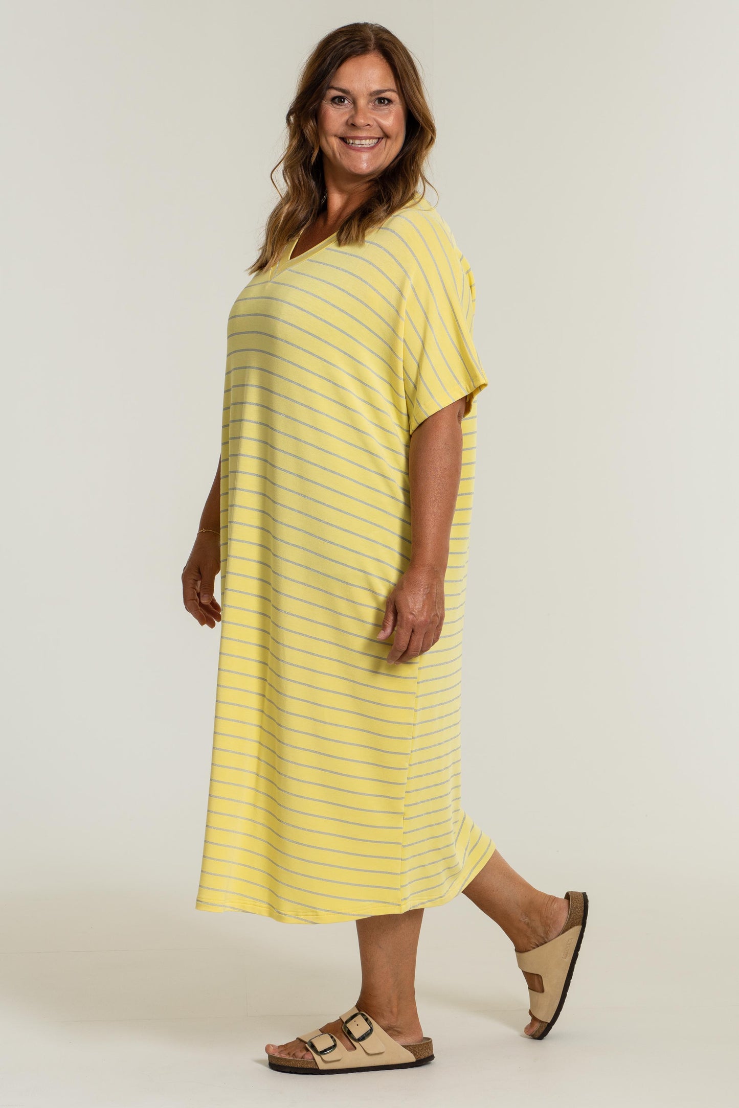 Gozzip Woman Jill Dress- MORE COLOURS Dress Yellow/Silver