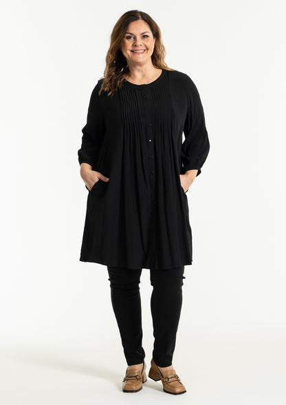 Gozzip Woman Johanne Shirt Tunic Shirt Tunic Black