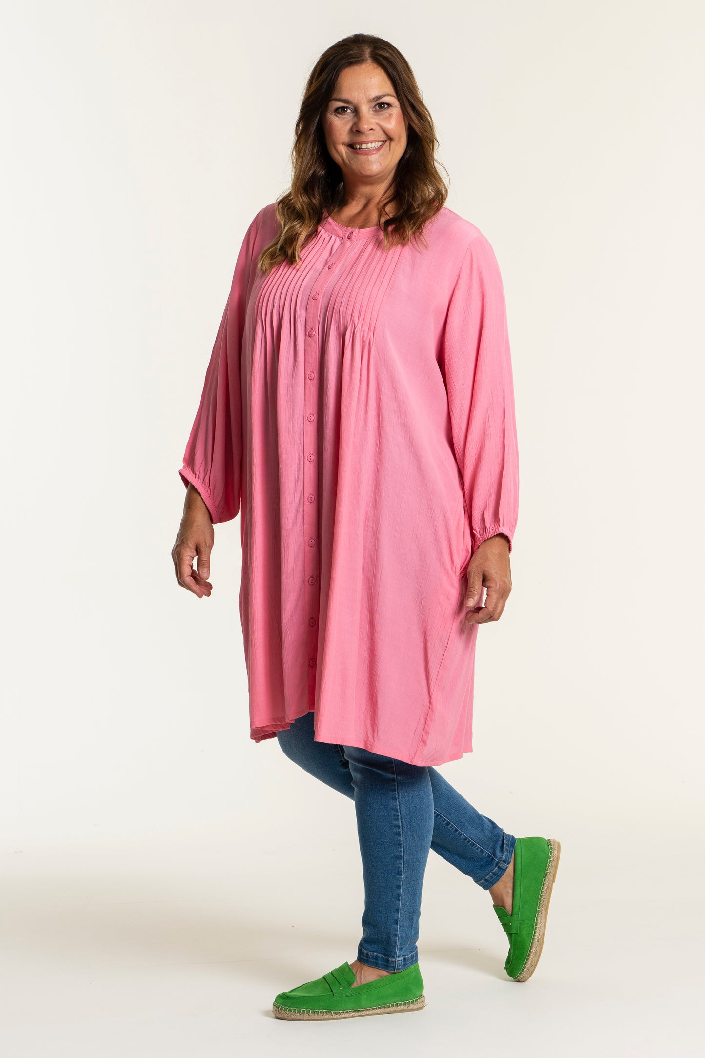 Gozzip Woman Johanne Shirt Tunic Shirt Tunic Bubblegum